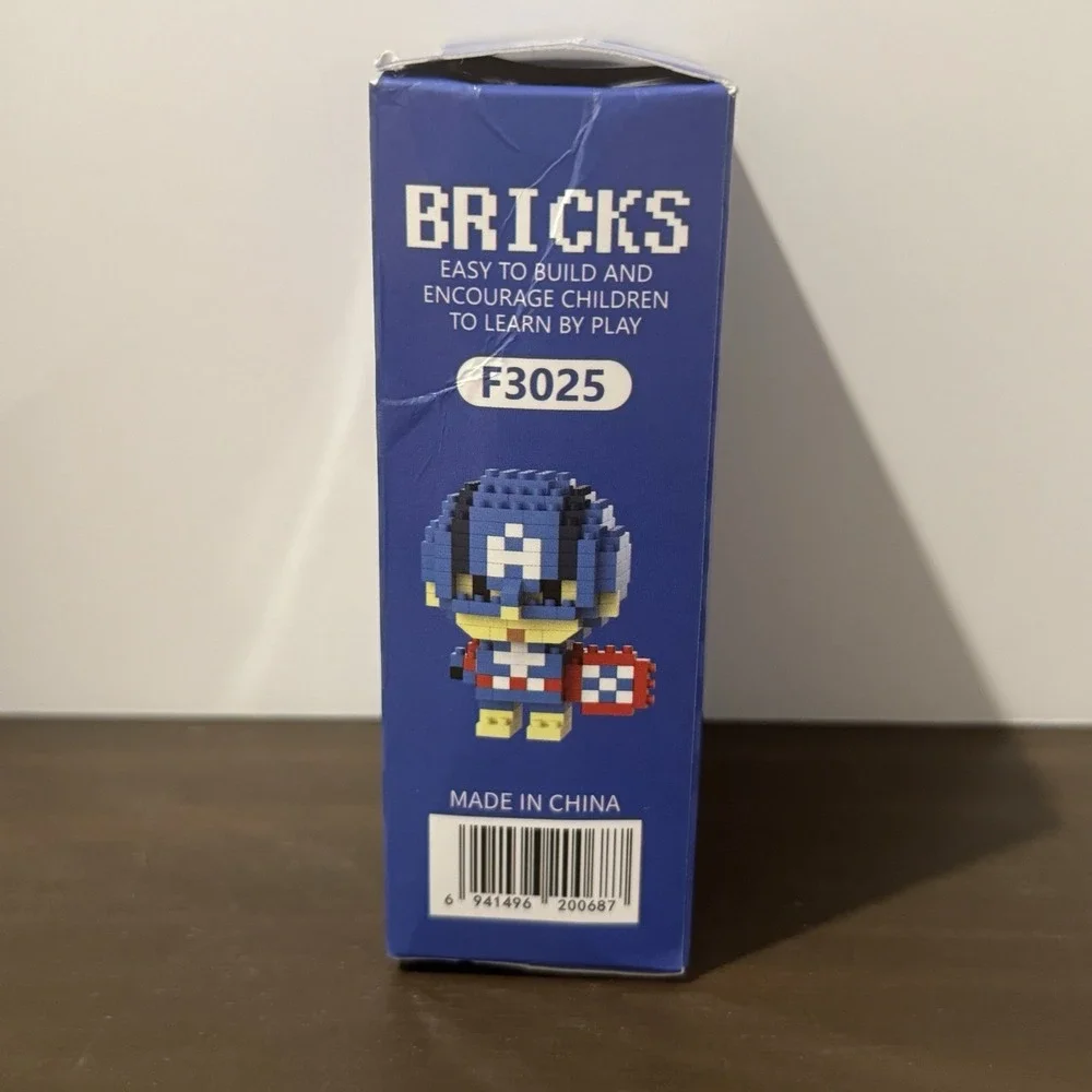 Captain America Bricks Building Set 219pcs Nano Blocks DMXC F3025 New
